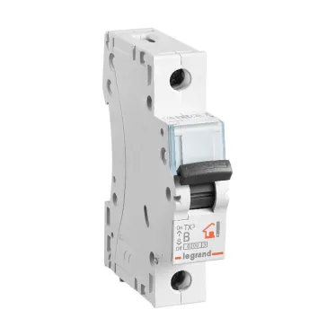 Автоматический выключатель TX? 6000 - 6 кА - тип характеристики B - 1П - 230/400 В~ - 63 А - 1 модуль
