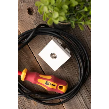 Розетка ТВ (ширина 2 модуля)