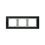 Рамка на 3 поста, S82N, сланец - алюминий (композит)