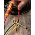 Шина нулевая с заземлением 63.12 латунь