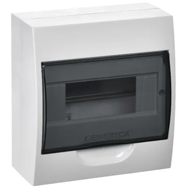 Бокс ЩРН-П-8 модулей навесн. пластик IP41 GENERICA