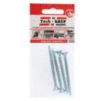 Шуруп универсальный 6х70 потайная головка, остроконечный, оцинкованный (4шт) - пакет