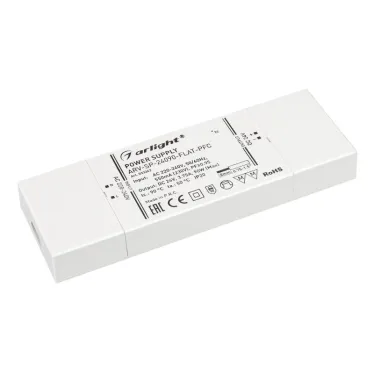Блок питания ARV-SP-24090-FLAT-PFC (24V, 3.75A, 90W) (, IP20 Пластик, 5 лет)