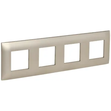 SKANDY Рамка 4-местная SK-F04Sh шампань IEK