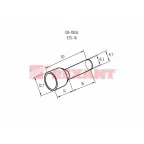 Наконечник штыревой втулочный изолир F-16 мм 35 кв мм (НШВи 35-16) красный, REXANT
