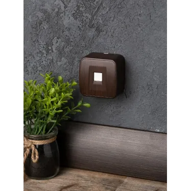 Розетка RJ-45 1-местная ОП Минск 1А 120В темное дерево