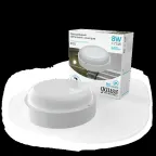 Светильник светодиодный ДБП 8 Вт 680 лм 4000К AC 220В Белый IP65 круг D140х48мм Пластик ЖКХ с оптико-микроволновым датчиком движения Elementary Gauss