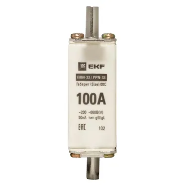 Вставка плавкая ППН33 100/100А габарит 00С