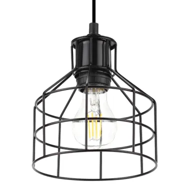 Подвес PL9 BK металл, E27, max 60W, d160 мм, черный (16/144)