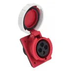 Розетка стационарная внутренняя угловая 4242 3Р+РЕ 32А 380В IP67 PROxima