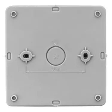 Коробка распределительная KMP-030-035 с крышкой (100х100х50) для прямого монтажа без мембр. вводов серая IP54 EKF