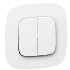 Valena ALLURE Лицевая панель для двухклавишного выключателя Белая