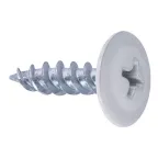 Саморез 4,2x32 с прессшайбой, острый, цинк RAL 9003 Белый (1000 шт/уп) Промрукав