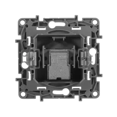 ETIKA Розетка телевизионная TV оконечная антрацит