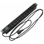 Блок розеток для 19д шкафовгоризонтальный10хIEC 320 C1310A