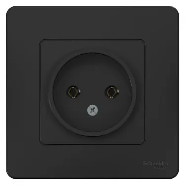 BLANCA скрытой установки розетка без заземления без шторок 16А, 250В, антрацит