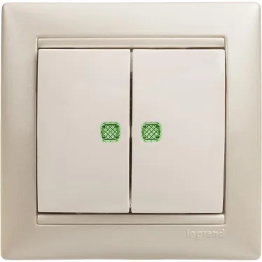 VALENA Рамка 1 пост белая/серебро