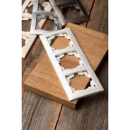 Валенсия Рамка 3-местная жемчуг