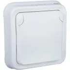 Plexo Розетка 2К+З немецкий стандарт 16А белая