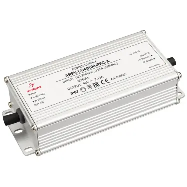 Блок питания ARPV-LG48100-PFC-A (48V, 2.12A, 100W) (, IP67 Металл, 5 лет)