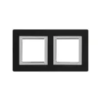 Рамка из алюминия, ''Avanti'', черная, 4 модуля