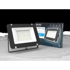 Прожектор светодиодный ДО 200 Вт 24000 лм 6500К AC 220В IP65 290х32х400мм матрированное закаленное стекло Qplus Gauss