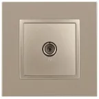 Розетка TV одиночная, Эра Elegance, шампань, 14-3101-04