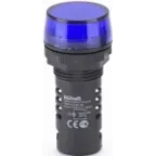 Лампа коммутаторная ADDS d22 мм LED синий 220В AC/DC ЛK-22 DEKraft