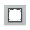 Рамка на 1 пост, S82N, серый - графит (стекло)