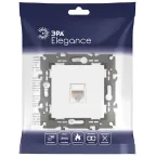 Розетка RJ45, Эра Elegance, белый, 14-3107-01