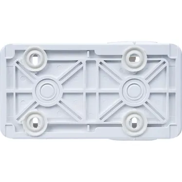 Двухместная монтажная коробка - Программа Plexo - белый - 2 поста - горизонтальная установка