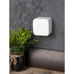 Розетка Минск Phone 1-местная ОП белая