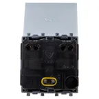 Avanti Розетка с крышкой модульная 2P+E с з/ш Закаленная сталь2 модуля