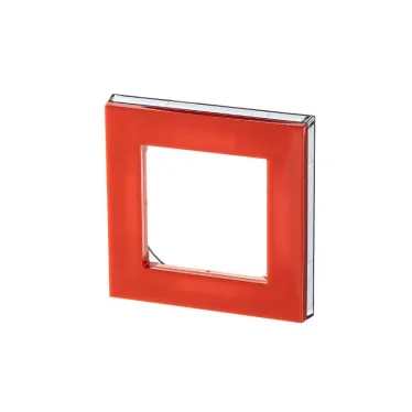 Рамка Levit 1 пост оранжевый / дымчатый чёрный