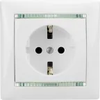 VALENA Розетка с заземлением в рамку белая