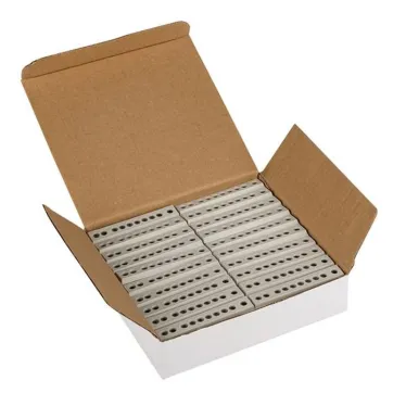 Шина фаза L 6х9мм 10 отверстий латунь серый изолированный корпус на DIN-рейку PROxima