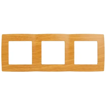 Рамка на 3 поста, Эра12, ольха, 12-5003-07
