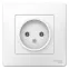 BLANCA скрытой установки розетка без заземления без шторок 16А, 250В, белый