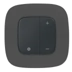 Valena ALLURE Лицевая панель для кнопочного светорегулятора Антрацит