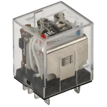 Реле промежуточное 12В AC 3пк 10A РЭК77/3 c индикацией