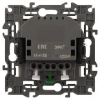 Розетка 2P+E 16A-250В, штор. с 2xUSB 5В-3А, Эра Elegance, слоновая кость 14-4109-02