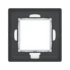 Рамка из натурального стекла, ''Avanti'', белая, 2 модуля