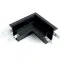 Соединитель угловой черный для низковольтного встраиваемого шинопровода