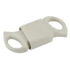 Розетка кабельная б/з 6A с кольцом непрямой ввод белая (10/200/7200) R1