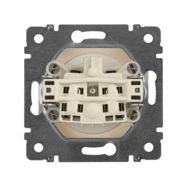 VALENA Розетка без заземления без шторок в рамку белая