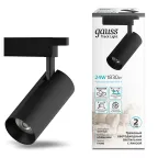 Светильник светодиодный трековый цилиндр 24W 1830lm 4000K 180-220V IP20 65*206мм черный линза 36º | TR086 | Gauss