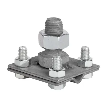 Зажим прута на штыре (пластина 56х56мм) HZ PROxima