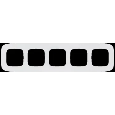 Valena ALLURE Рамка 5 постов белая универсальная