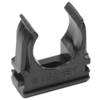 Держатель с защёлкой CF16 черный (комплект 10шт.)