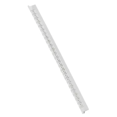 Планка маркировочная 2.3мм знак (.) черная/белая Memocab